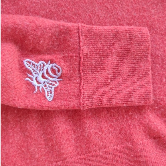 Sundance Red Embroidered Heart Wool Blend Sweater Sz S - Picture 8 of 8